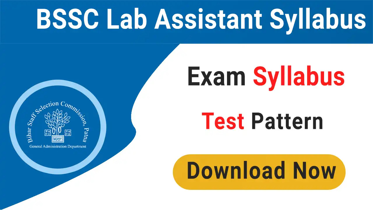 BSSC Lab Assistant Syllabus 2025 Hindi PDF Download