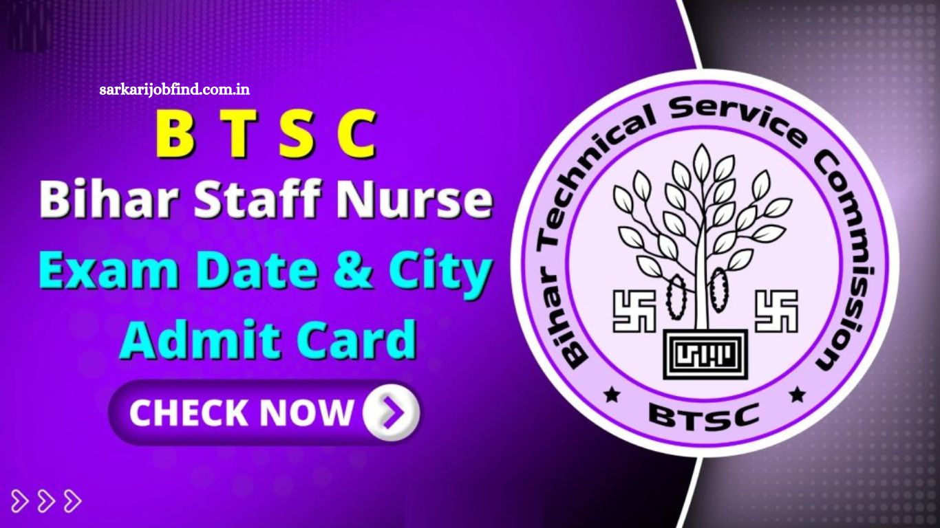 BTSC Bihar Nursing Tutor Exam Date