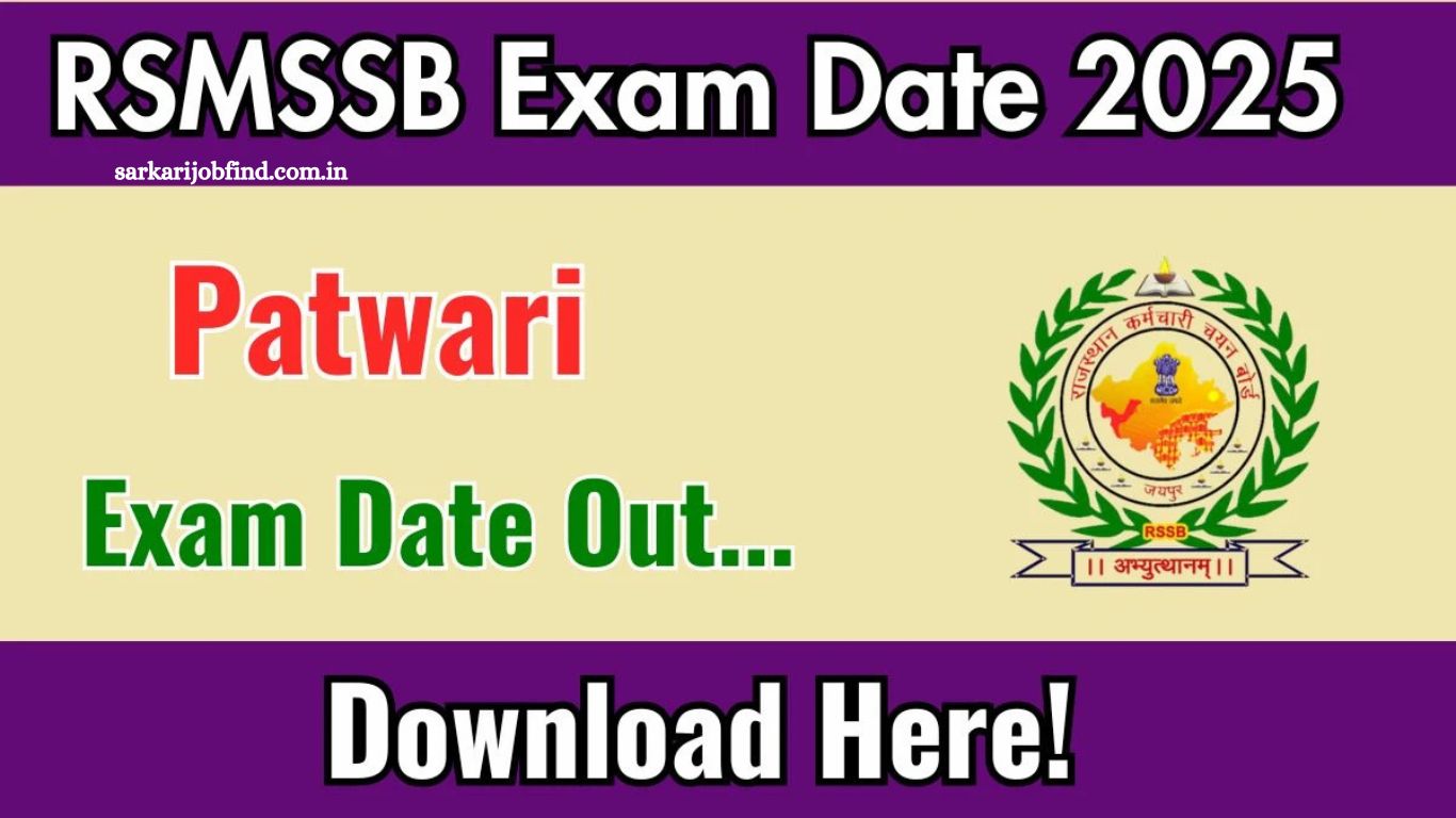 Rajasthan RSMSSB Patwari Recruitment