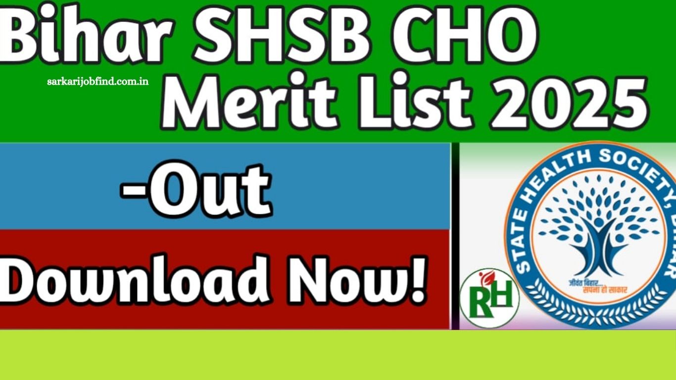 Bihar SHSB CHO Recruitment